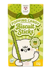Tokimeki Biscuit Stick Popping Candy Matcha 40g &ndash; Coopers Candy