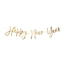 Girlang Happy New Year Guld Metallic – Coopers Candy