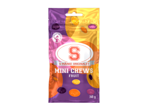 S-Märke Mini Chews Fruit 30g – Coopers Candy
