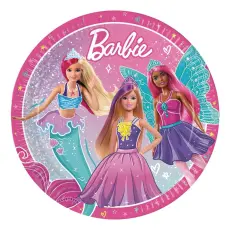 Papperstallrikar Barbie Fantasy 8-pack &ndash; Coopers Candy