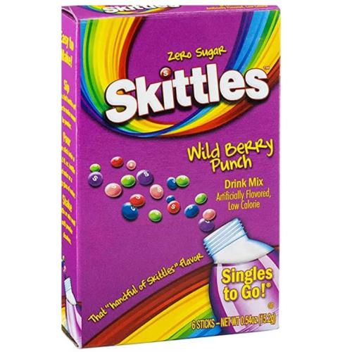 Skittles Singles to Go 6 pack - Wild Berry Punch 15g – Coopers Candy