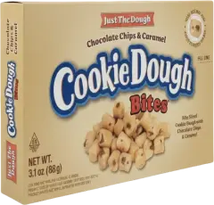 Just The Dough Cookie Dough Bites Chocolate Chips & Caramel 88g &ndash; Coopers Candy
