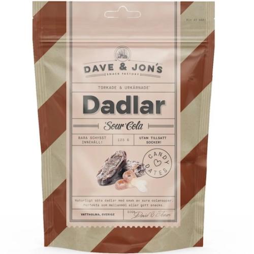 Dave & Jons Dadlar Sour Cola 125g – Coopers Candy
