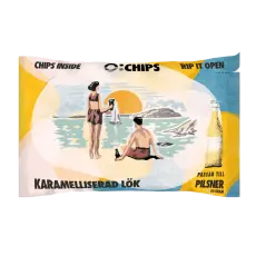 &Ouml;-Chips Pilsner - Karamelliserad L&ouml;k 50g &ndash; Coopers Candy