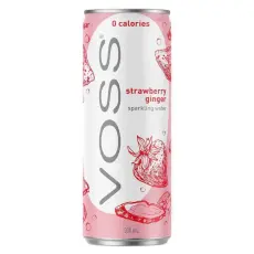 Voss Kolsyrat Vatten Strawberry Ginger 330ml &ndash; Coopers Candy