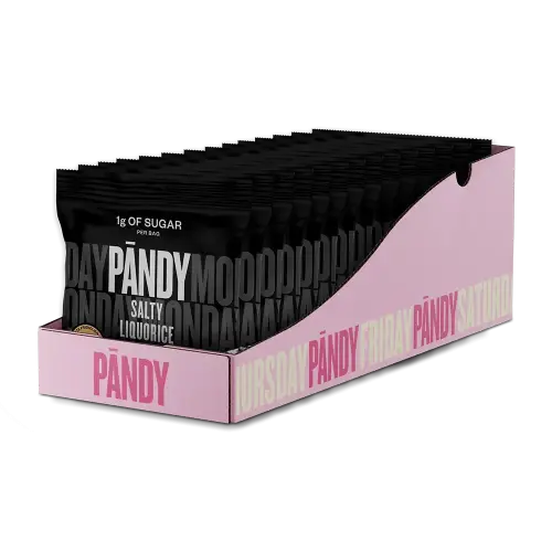 Pandy Candy Salty Liquorice 50g x 14st – Coopers Candy