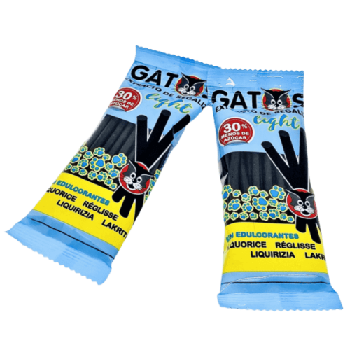 Gatos Regaliz Bolsa Light 76g (1st) – Coopers Candy