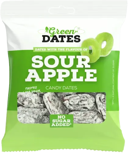 Green Dates Dadlar Sour Apple 90g – Coopers Candy
