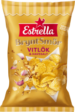 Estrella Chips Brynt Smör Vitlök & Havssalt 175g – Coopers Candy