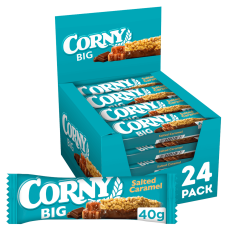 Corny Big Salt Caramel 40g x 24st (hel låda) – Coopers Candy