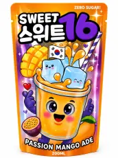Sweet 16 Passion Mango Ade Zero Sugar 200ml &ndash; Coopers Candy