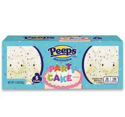 Peeps Marshmallow Chicks Party Cake 4-pack 42g &ndash; Coopers Candy