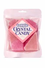 Toppie Crystal Candy Jordgubb 40g &ndash; Coopers Candy