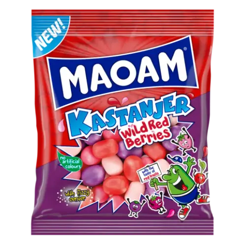 Maoam Kastanjer Wild Red Berries 120g – Coopers Candy
