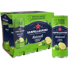 San Pellegrino Limonata Menta Sparkling 33cl x 6st &ndash; Coopers Candy