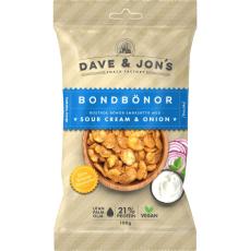 Dave & Jons Rostade Bondbönor Sour Cream & Onion 100g – Coopers Candy
