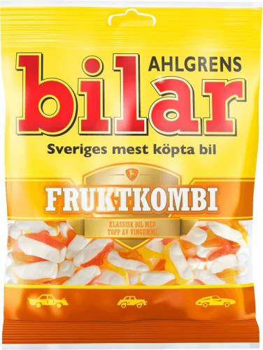 Ahlgrens Bilar Fruktkombi påse 125g – Coopers Candy