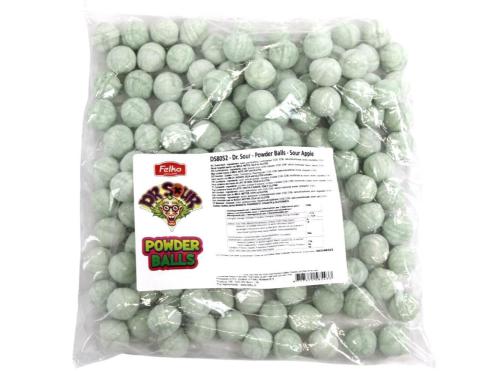 Dr Sour Powder Balls - Sour Apple 1kg – Coopers Candy