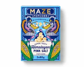 MAZE Popcorn Himalayan Pink Salt 3-pack 240g &ndash; Coopers Candy