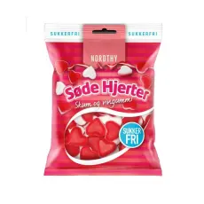 Nordthy Söta Hjärtan Sockerfri 65g – Coopers Candy