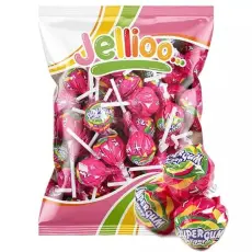 Super Gum Lollipop Gum Strawberry 53st &ndash; Coopers Candy