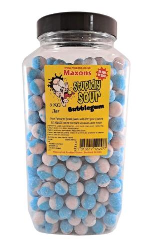 Maxons Stupidly Sour Jar Bubblegum 3kg – Coopers Candy