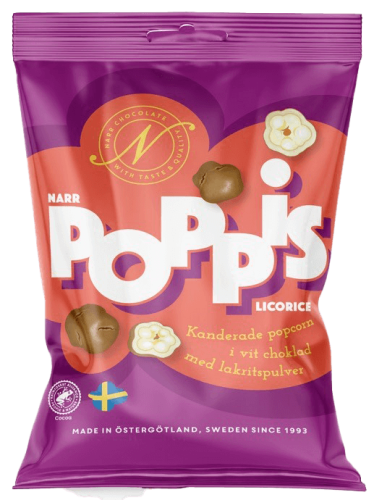 Narr Poppis Licorice 90g – Coopers Candy