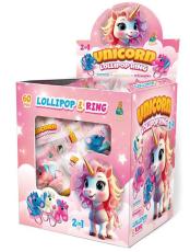 Unicorn Lollipop Ring 12g x 60st – Coopers Candy