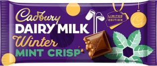 Cadbury Dairy Milk Winter Mint Crisp 360g (BF:2025-07-17) – Coopers Candy