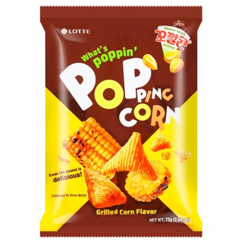 Lotte Popping Corn Chips Grilled 72g – Coopers Candy