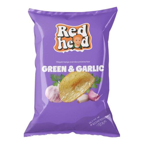 Redhead Green & Garlic Chips 150g – Coopers Candy