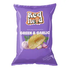 Redhead Green & Garlic Chips 150g – Coopers Candy