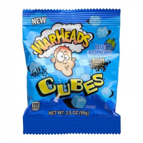 Warheads Cubes Blue Raspberry 99g – Coopers Candy