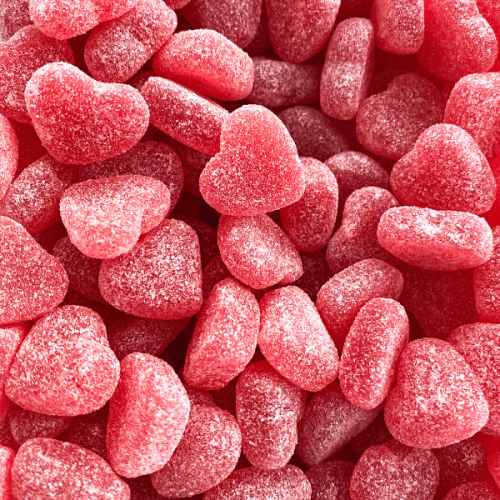 Haribo Hallonhjärtan 1kg – Coopers Candy