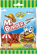 Jojo Mr Burger Bubblegum 80g – Coopers Candy