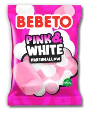 Bebeto Marshmallow Pink & White 60g &ndash; Coopers Candy