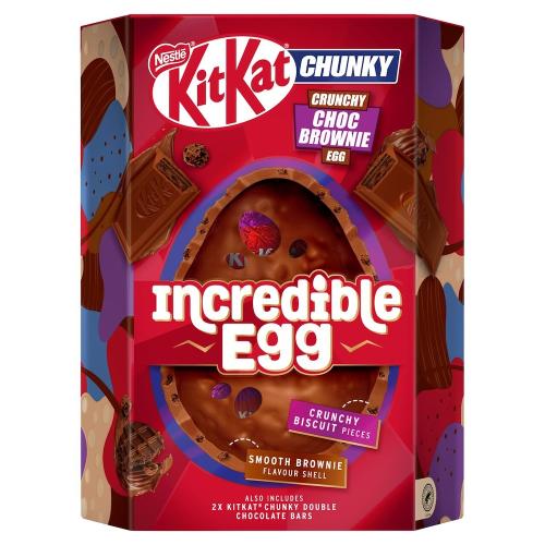 KitKat Chunky Crunchy Choc Brownie Chocolate Incredible Egg 384g(BF:2025-07-31) – Coopers Candy