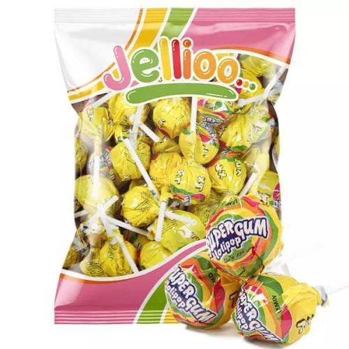 Super Gum Lollipop Gum Lemon 53st – Coopers Candy