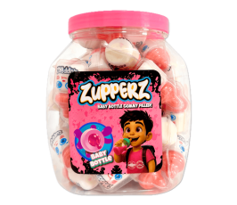 Zuppers Pink Baby Bottle Gummy Filled 18g x 50st &ndash; Coopers Candy