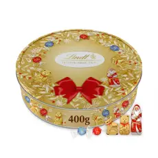 Lindt Christmas Festive Tin 400g &ndash; Coopers Candy