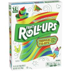 Fruit Roll-Ups Tropical Tie-Dye 10-pack (141g) – Coopers Candy