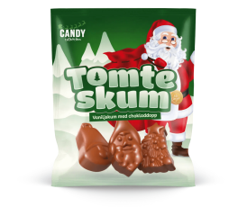Tomteskum med Ljuschoklad 70g – Coopers Candy