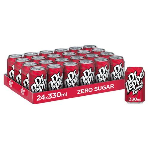 Dr Pepper Zero 330ml x 24st – Coopers Candy