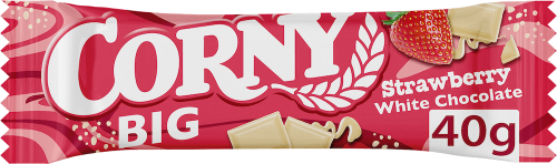Corny Big Strawberry White Chocolate 40g – Coopers Candy