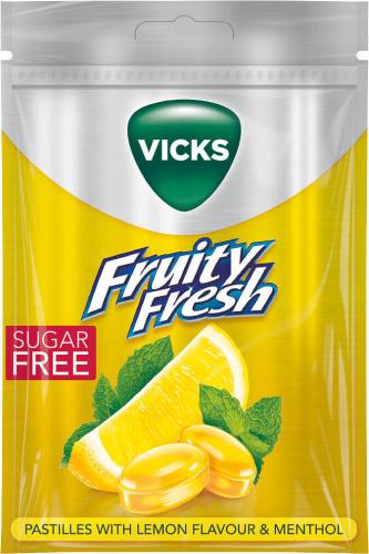 Vicks Lemon Mentol Halstablett 72g – Coopers Candy