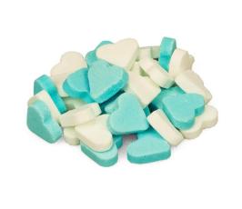 Mini Frukthjärtan Blå & Vit 1kg – Coopers Candy