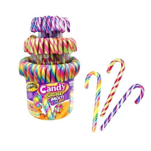 Johny Bee Candy Canes Multicolor 100st – Coopers Candy