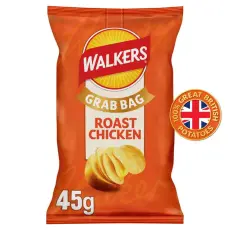 Walkers Chips Roast Chicken 45g (BF: 2026-08-15) &ndash; Coopers Candy