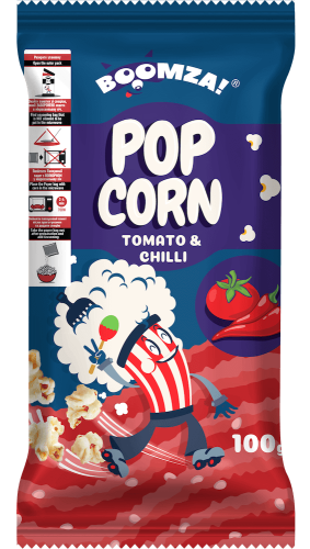 Boomza Mikropopcorn Tomato & Chilli 100g – Coopers Candy