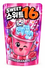 Sweet 16 Pomegranate Ade Zero Sugar 200ml &ndash; Coopers Candy